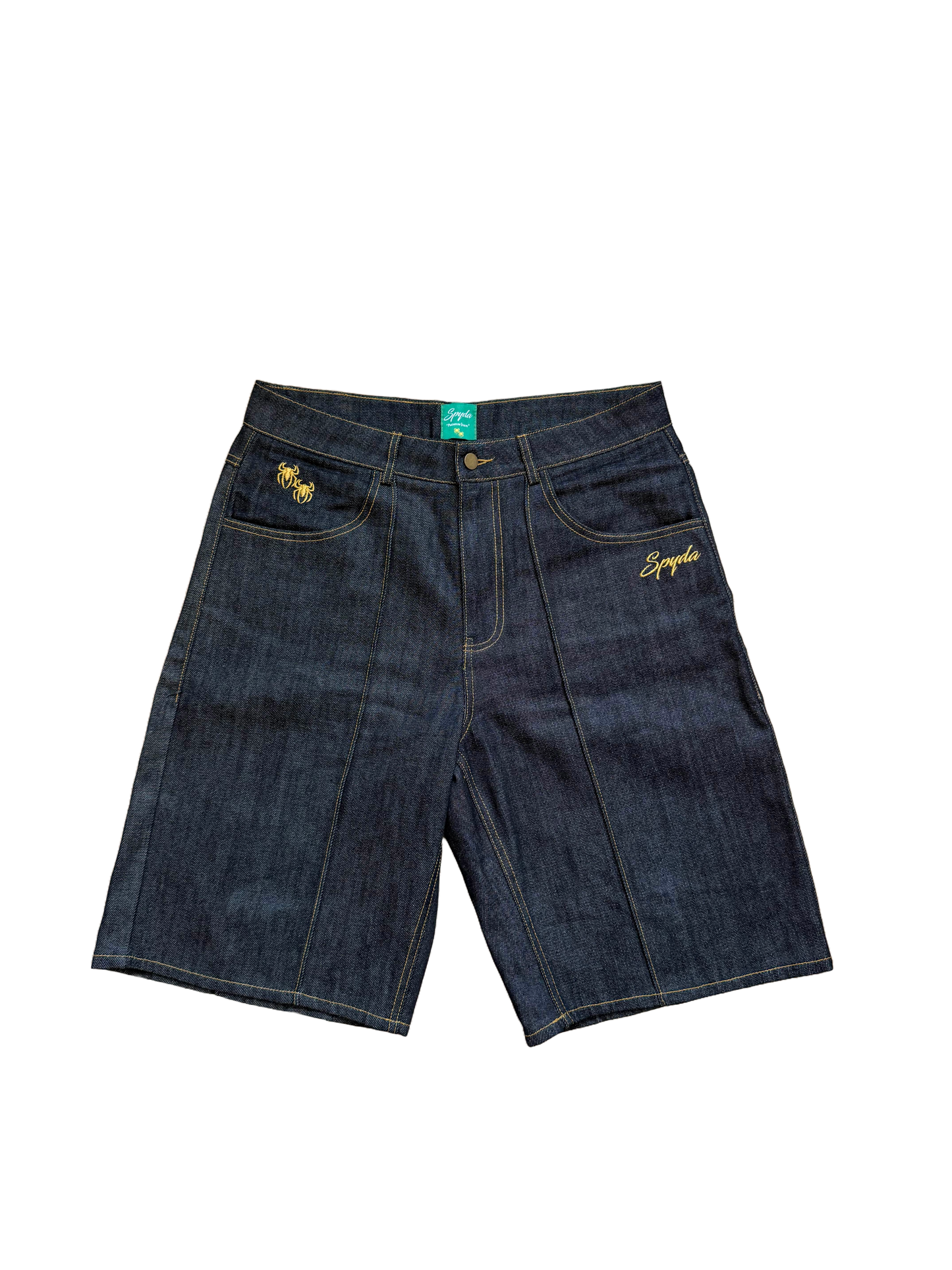 RAW DENIM PLEATED JORTS (PRE-ORDER)