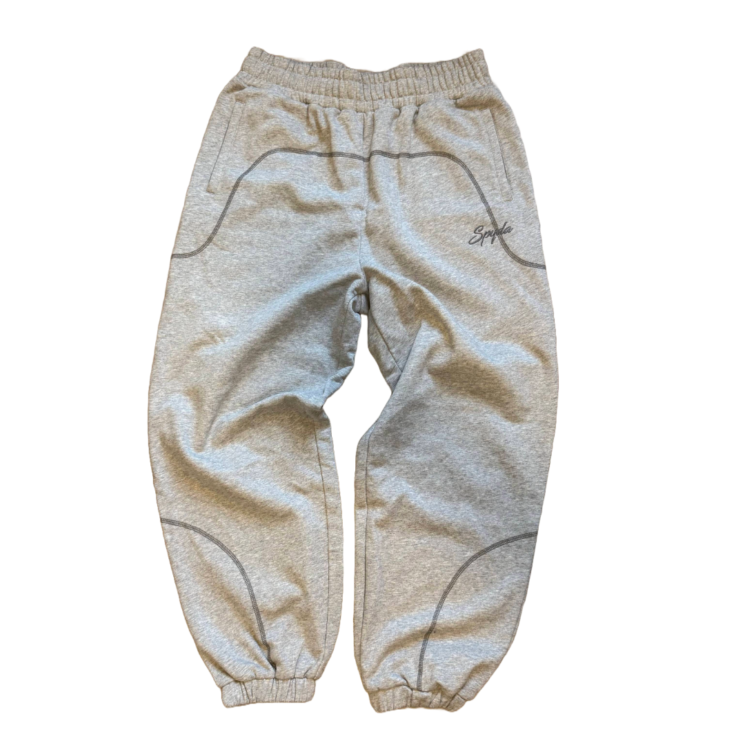 SPYDA REVERSE STITCH JOGGERS *GREY*