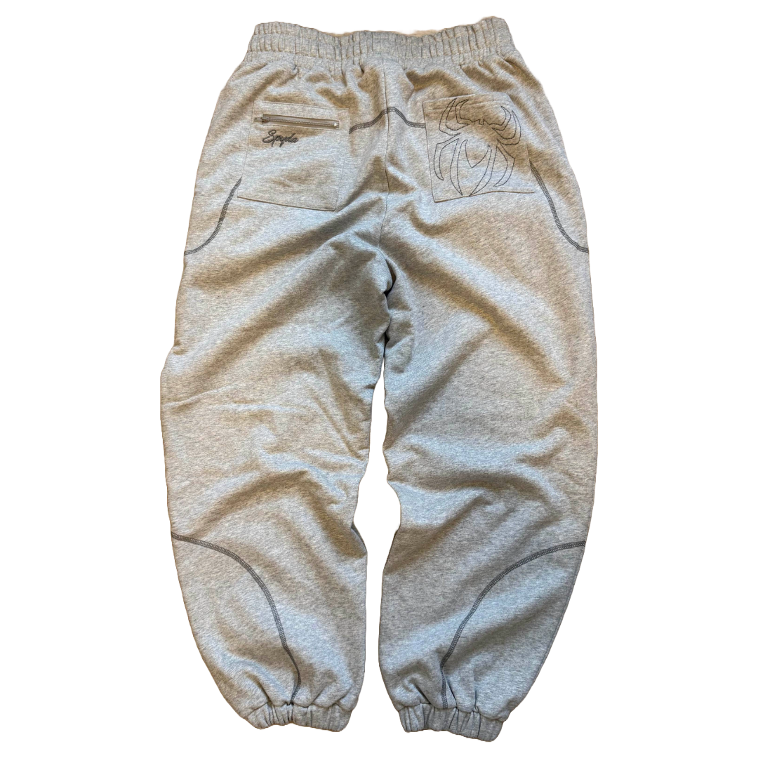 SPYDA REVERSE STITCH JOGGERS *GREY*